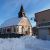 le centre ville sous la neige